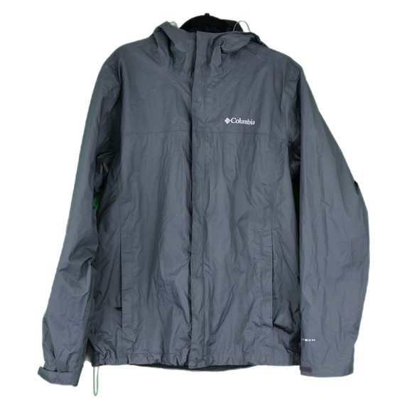 Columbia Men's Gray Windbreaker Rain Jacket Size M